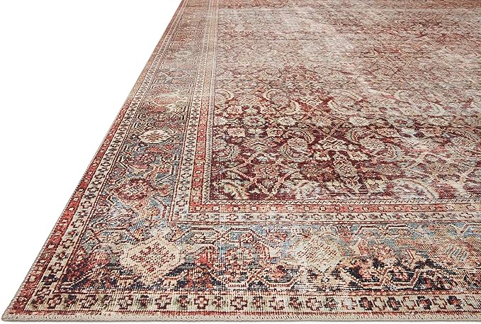 Loloi Layla Collection LAY-11 Cinnamon/Sage 9'-0" x 12'-0" .13" Thick Area Rug - Image 3