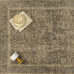 Brown 3x5 Area Rug Washable Vintage Carpet - Image 6