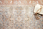 Loloi Layla Collection LAY-04 Ocean/Rust 2'-3" x 3'-9" .13" Thick Accent Rug - Image 5