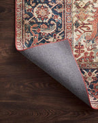 Loloi Layla Collection LAY-08 Red/Navy 2'-3" x 3'-9" .13" Thick Accent Rug - Image 7