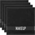 Cotton Paradise Makeup Remover Towels 4 Pack 100% Cotton 12x12 Inch Turkish by UNITEDHOMETEXTILE