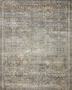 Loloi Layla Collection LAY-13 Antique/Moss 3'-6" x 5'-6" .13" Thick Accent Rug - Image 4