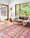 Loloi Layla Collection LAY-15 Magenta/Multi 2'-3" x 3'-9" .13" Thick Accent Rug by Loloi