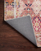 Loloi Layla Collection LAY-15 Magenta/Multi 2'-3" x 3'-9" .13" Thick Accent Rug - Image 8