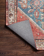 Loloi Layla Collection LAY-10 Marine/Clay 7'-6" x 9'-6" .13" Thick Area Rug - Image 8