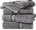 LANE LINEN 100% Cotton 4 Pack Bath Towels Set - Image 2