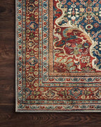 Loloi Layla Collection LAY-09 Cobalt Blue/Spice 2'-3" x 3'-9" .13" Thick Accent - Image 5