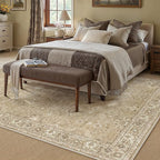 6x9 Brown Area Rug Non Slip Vintage Living Room Distressed Machine Washable - Image 5