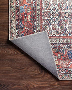 Loloi Layla Collection LAY-12 Ivory/Brick 5'-0" x 7'-6" .13" Thick Area Rug - Image 8