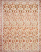 Loloi Layla Collection LAY-16 Natural/Spice 2'-3" x 3'-9" .13" Thick Accent Rug - Image 2