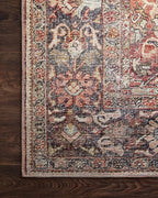 Loloi Layla Collection LAY-02 Spice/Marine 2'-0" x 5'-0" .13" Thick Accent Rug - Image 7