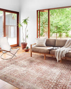 Loloi Layla Collection LAY-11 Cinnamon/Sage 5'-0" x 7'-6" .13" Thick Area Rug by Loloi