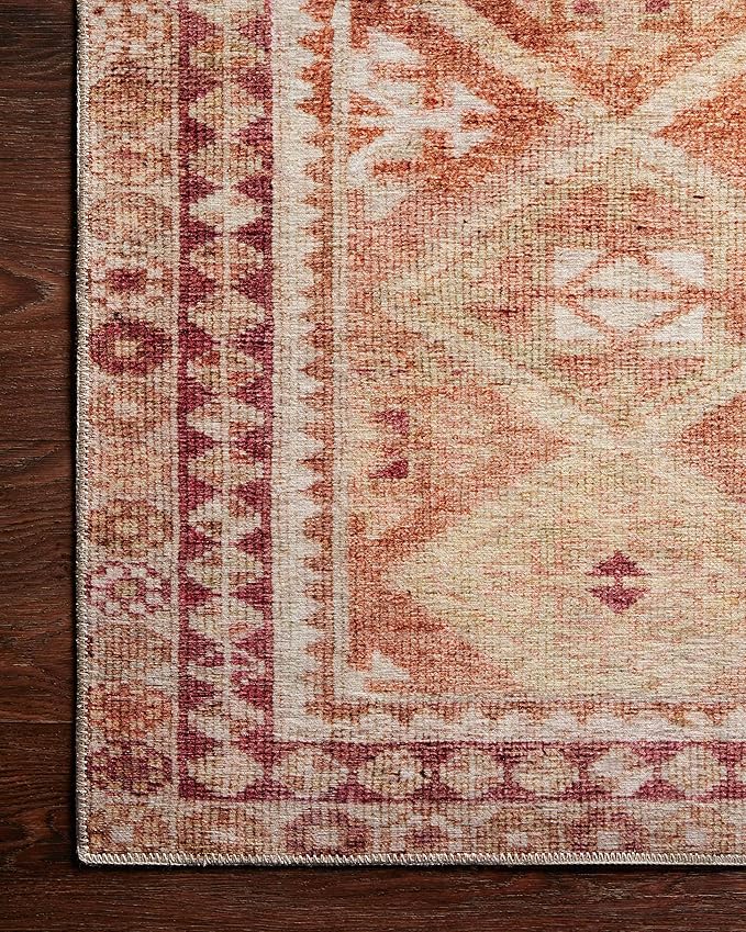 Loloi Layla Collection LAY-16 Natural/Spice 2'-3" x 3'-9" .13" Thick Accent Rug - Image 6