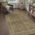 Brown 3x5 Area Rug Washable Vintage Carpet by PureCozy