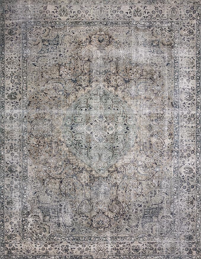 Loloi Layla Collection LAY-06 Taupe/Stone 5'-0" x 7'-6" .13" Thick Area Rug - Image 4