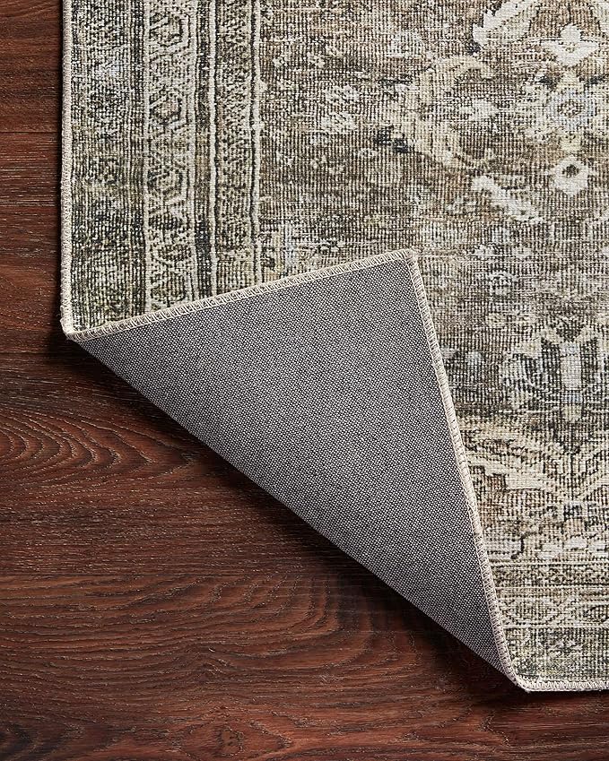 Loloi Layla Collection LAY-13 Antique/Moss 3'-6" x 5'-6" .13" Thick Accent Rug - Image 11